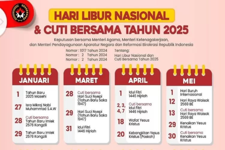 Libur Januari 2025 Tanggal 27, 28, dan 29 Januari 2025