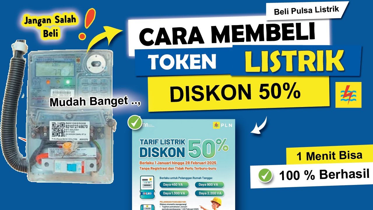 Cara Beli Token Listrik Diskon 50% di BRImo, BCA Mobile, Livin, dan Aplikasi Lainnya