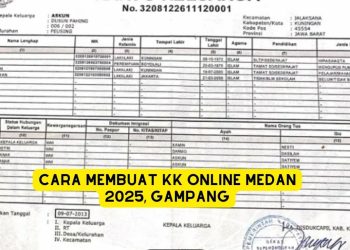 Cara Membuat KK Online Medan 2025, Gampang