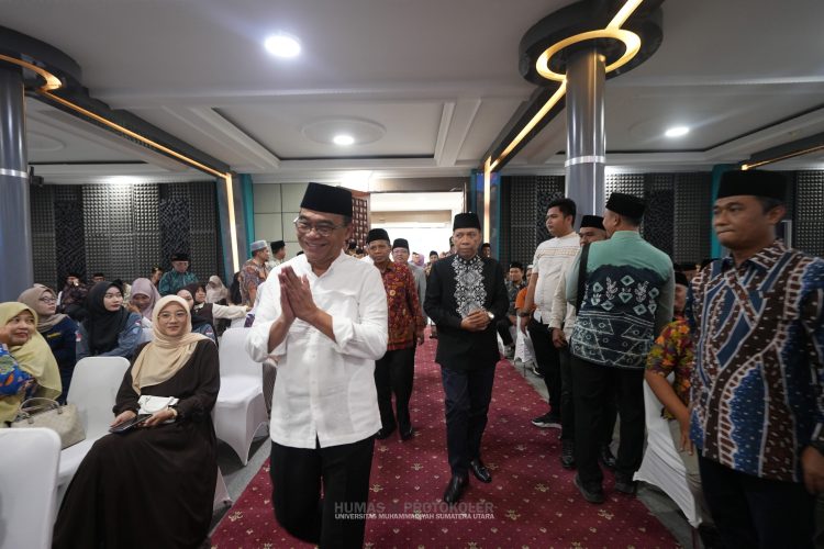 Buka Puasa Bersama di UMSU, Muhadjir Effendy Optimis Muktamar Muhammadiyah Di Sumut Sukses