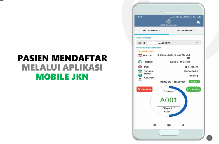 Daftar Antrean Online Via Mobile JKN BPJS Kesehatan