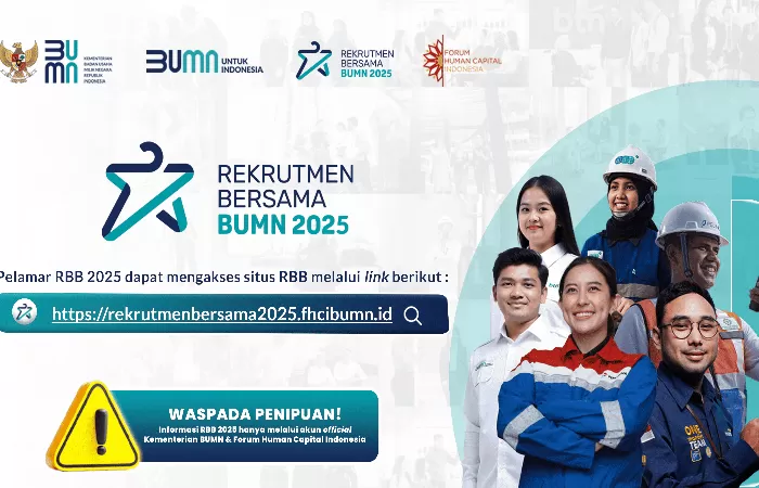 Link dan Cara Daftar Rekrutmen Bersama BUMN 2025: Pendaftaran Dibuka 7 Maret 2025