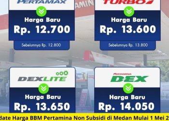 Update Harga BBM Pertamina Non Subsidi di Medan Mulai 1 Mei 2025
