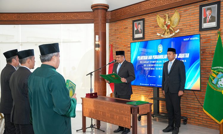 Lantik Kepala Biro Umum dan Biro Pengadaan Barang Jasa, Bobby Nasution Minta Tutup Celah Korupsi dan Pungli