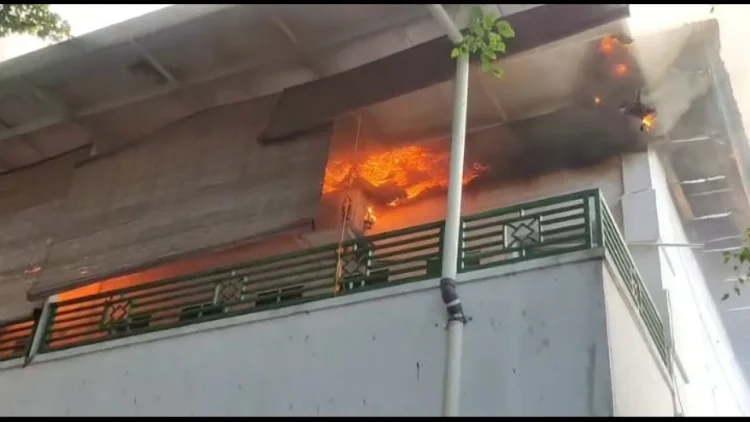 Kebakaran Melanda Northern Green School Medan, 12 Ruang Kelas Terbakar