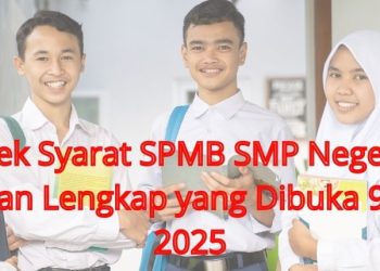 Cek Syarat SPMB SMP Negeri Medan Lengkap yang Dibuka 9 Juni 2025
