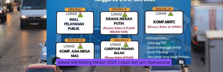 Jadwal SIM Keliling Medan 2025 Lokasi dan Jam Operasional