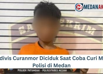 Residivis Curanmor Diciduk Saat Coba Curi Motor Polisi di Medan
