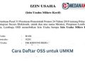 Cara Daftar OSS untuk UMKM