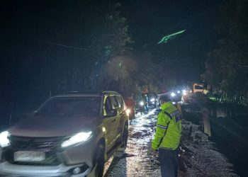 Jalan Sidikalang Medan Lae Pondom Amblas Sudah Bisa Dilalui