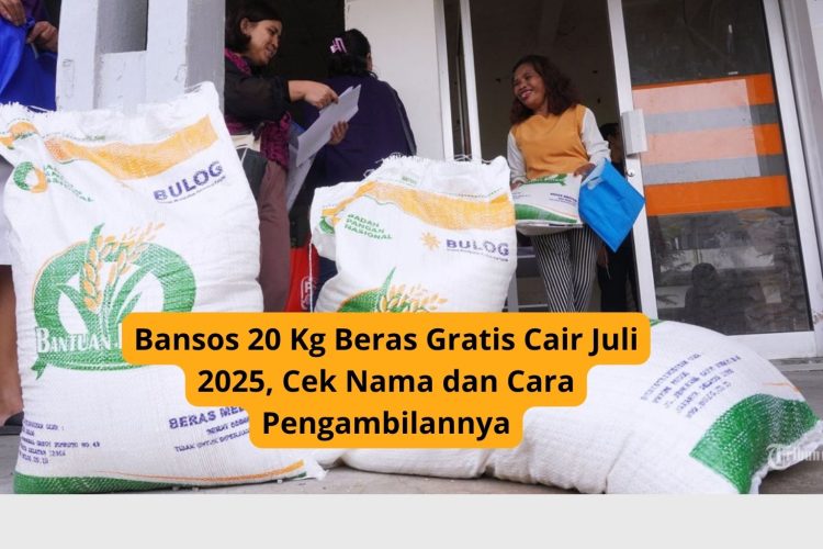 Bansos 20 Kg Beras Gratis Cair Juli 2025, Cek Nama dan Cara Pengambilannya
