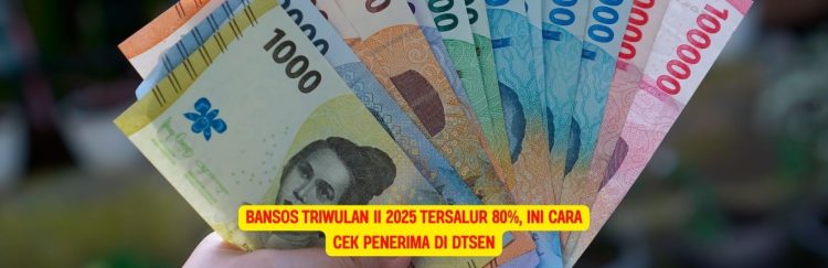 Bansos Triwulan II 2025 Tersalur 80%, Ini Cara Cek Penerima di DTSEN