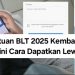 Bantuan BLT 2025 Kembali Cair, Begini Cara Dapatkan Lewat HP