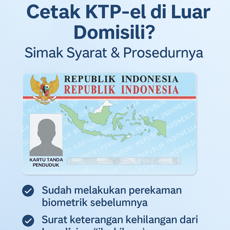 Bisakah Cetak KTP-el di Luar Domisili Simak Syarat & Prosedurnya