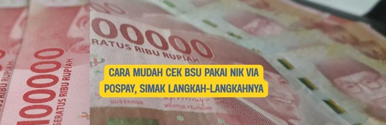 Cara Mudah Cek BSU Pakai NIK via Pospay, Simak Langkah-Langkahnya