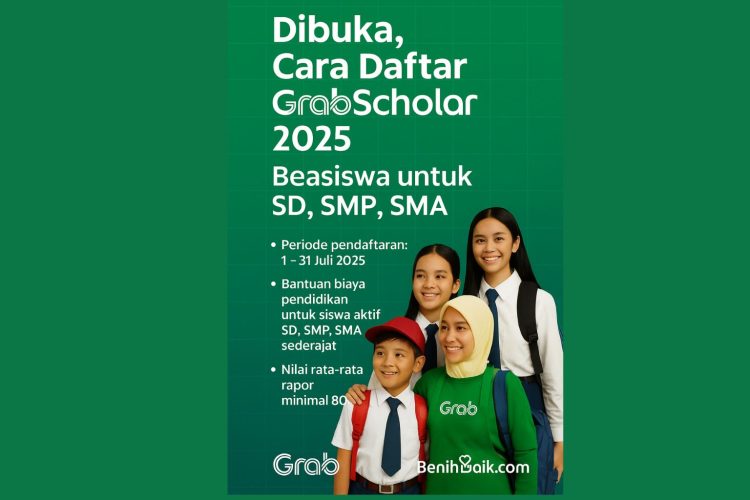 Dibuka, Cara Daftar GrabScholar 2025 Beasiswa untuk SD, SMP, SMA