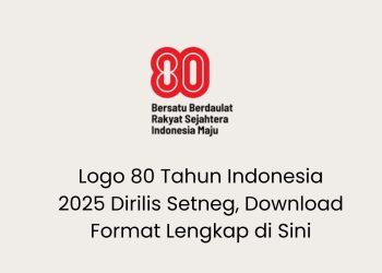 Logo 80 Tahun Indonesia 2025 Dirilis Setneg, Download Format Lengkap di Sini