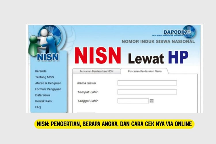 NISN Pengertian, Berapa Angka, dan Cara Cek Nya Via Online