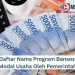 Daftar Nama Program Bansos Modal Usaha Oleh Pemerintah