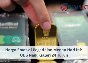 Harga Emas di Pegadaian Medan Hari Ini: UBS Naik, Galeri 24 Turun
