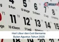 Hari Libur dan Cuti Bersama Bulan Agustus Tahun 2025