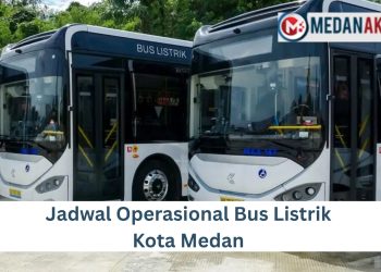 Jadwal Operasional Bus Listrik Kota Medan