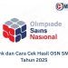 Link dan Cara Cek Hasil OSN SMA Tahun 2025