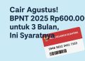 Cair Agustus! BPNT 2025 Rp600.000 untuk 3 Bulan, Ini Syaratnya