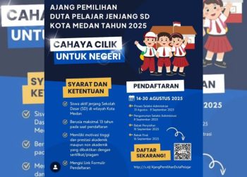 Cara Daftar Pemilihan Duta Pelajar SD Kota Medan 2025 dan Jadwalnya
