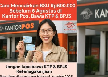 Cara Mencairkan BSU Rp600.000 Sebelum 6 Agustus di Kantor Pos, Bawa KTP & BPJS
