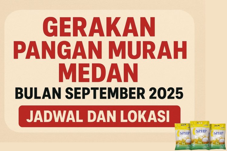 Gerakan Pangan Murah Medan Bulan September 2025, Jadwal dan Lokasi