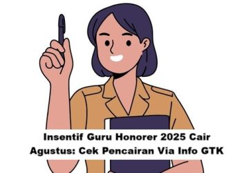 Insentif Guru Honorer 2025 Cair Agustus: Cek Pencairan Via Info GTK