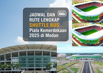 Jadwal dan Rute Lengkap Shuttle Bus Piala Kemerdekaan 2025 di Medan