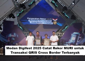 Medan Digifest 2025 Catat Rekor MURI untuk Transaksi QRIS Cross Border Terbanyak