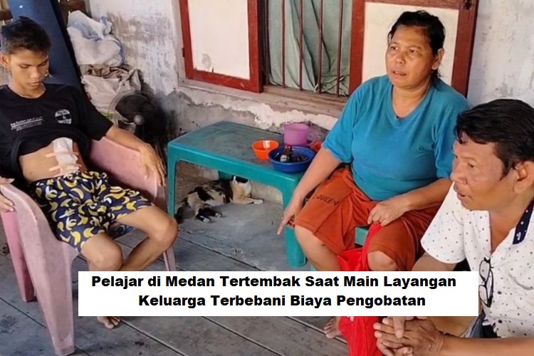 Pelajar di Medan Tertembak Saat Main Layangan, Keluarga Terbebani Biaya Pengobatan