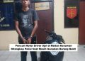 Pencuri Motor Driver Ojol di Medan Kesawan Ditangkap Polisi Saat Masih Gunakan Barang Bukti