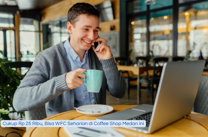 Cukup Rp 25 Ribu, Bisa WFC Seharian di Coffee Shop Medan Ini
