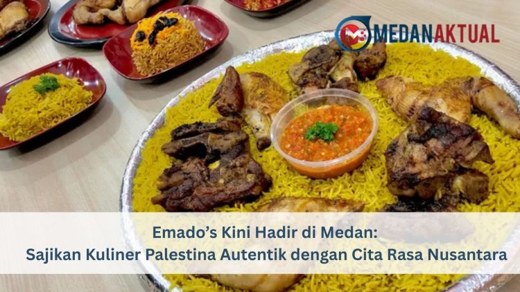 Emado's Medan, Restoran Timur Tengah di Medan, Kuliner Palestina di Medan, Makanan khas Timur Tengah, Restoran baru di Medan, Ayam panggang Emado’s, Nasi Mandhi Medan, Tempat makan keluarga Medan, Restoran halal di Medan, Promo ayam panggang Medan