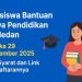 Beasiswa Bantuan Biaya Pendidikan di Medan Dibuka 29 September 2025, Cek Syarat dan Link Pendaftarannya