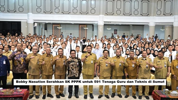 Bobby Nasution Serahkan SK PPPK untuk 591 Tenaga Guru dan Teknis di Sumut