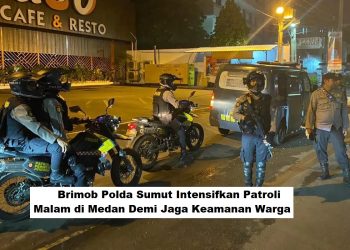 Brimob Polda Sumut Intensifkan Patroli Malam di Medan Demi Jaga Keamanan Warga