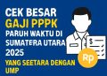 Cek Besar Gaji PPPK Paruh Waktu di Sumatera Utara 2025 yang Setara dengan UMP