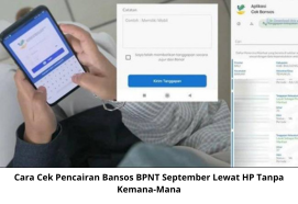 Cara Cek Pencairan Bansos BPNT September Lewat HP Tanpa Kemana-Mana