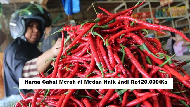 Harga Cabai Merah di Medan Naik Jadi Rp120.000/Kg, Ini Penyebabnya