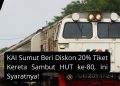 KAI Sumut Beri Diskon 20% Tiket Kereta Sambut HUT ke-80, Ini Syaratnya!