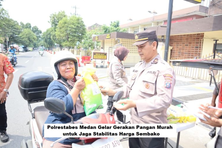 Polrestabes Medan Gelar Gerakan Pangan Murah untuk Jaga Stabilitas Harga Sembako