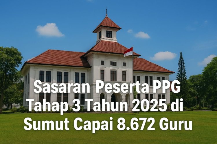 Sasaran Peserta PPG Tahap 3 Tahun 2025 di Sumut Capai 8.672 Guru
