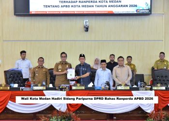 Wali Kota Medan Hadiri Sidang Paripurna DPRD Bahas Ranperda APBD 2026