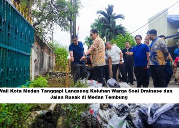 Wali Kota Medan Tanggapi Langsung Keluhan Warga Soal Drainase dan Jalan Rusak di Medan Tembung