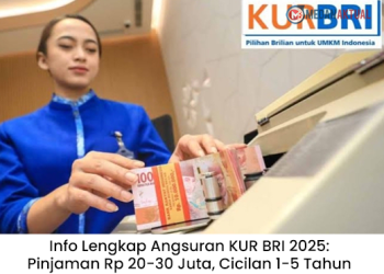 Info Lengkap Angsuran KUR BRI 2025: Pinjaman Rp 20-30 Juta, Cicilan 1-5 Tahun